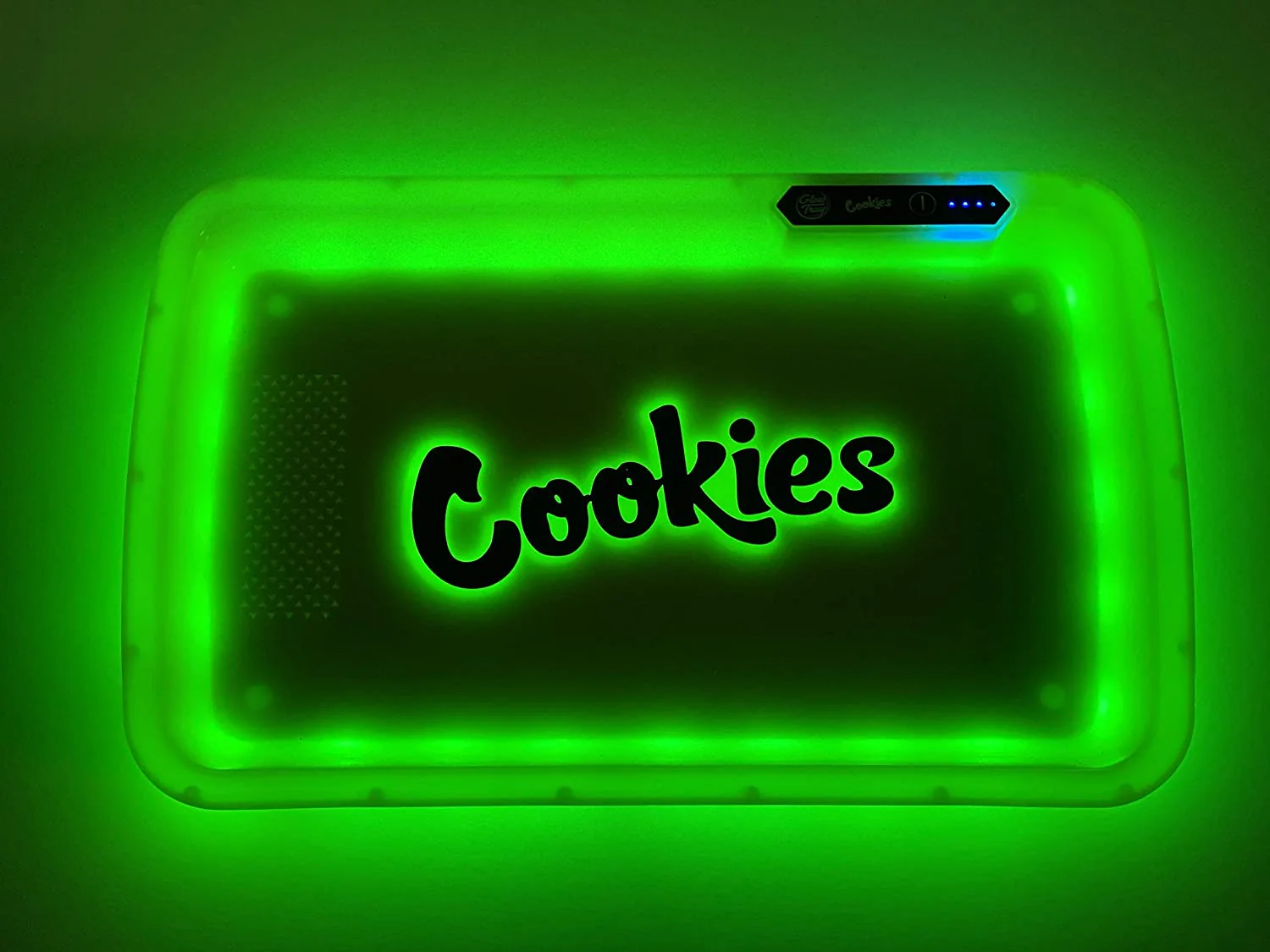 Cookies LED Rolling Glow Light Up Tray Rechargeable USB-C Newest Version Green - Image 2