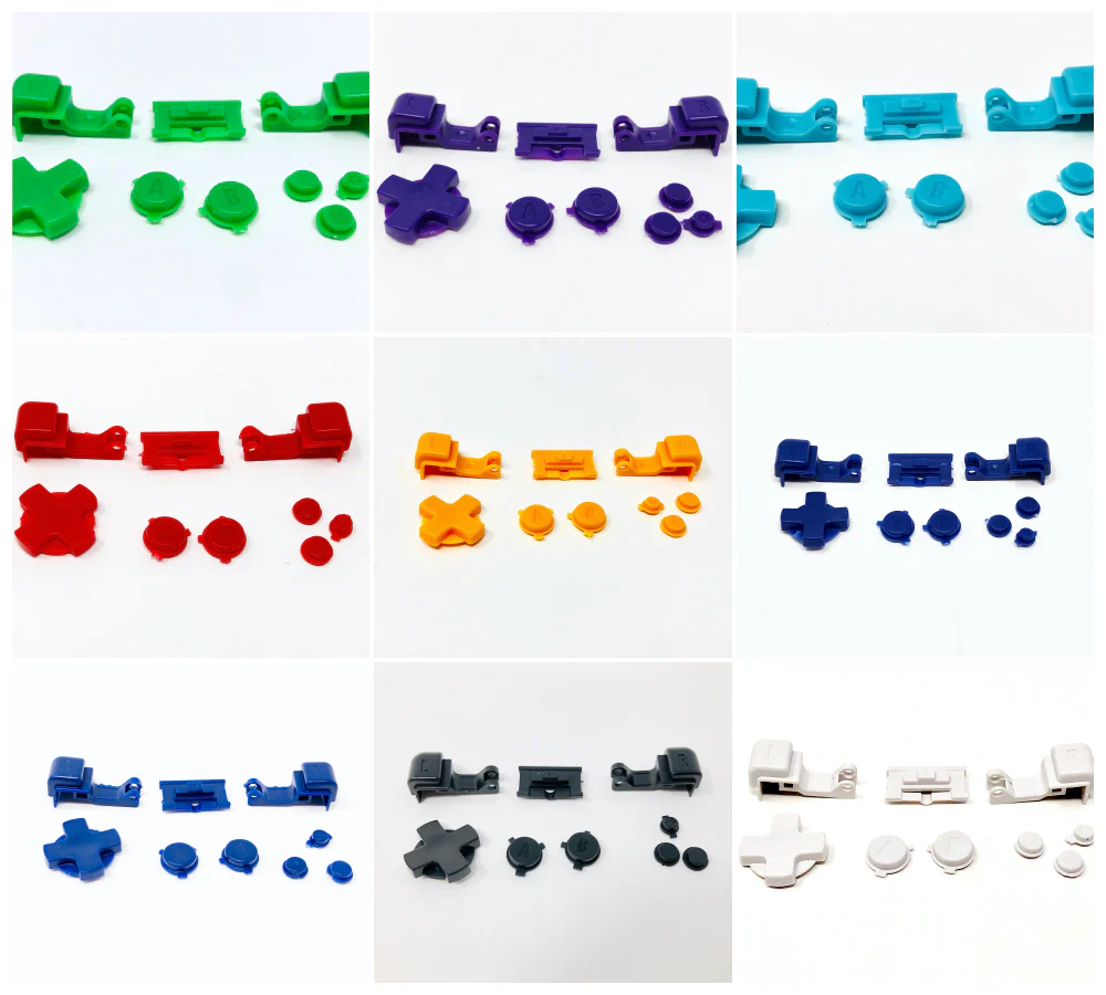 Game Boy Advance SP Button Sets