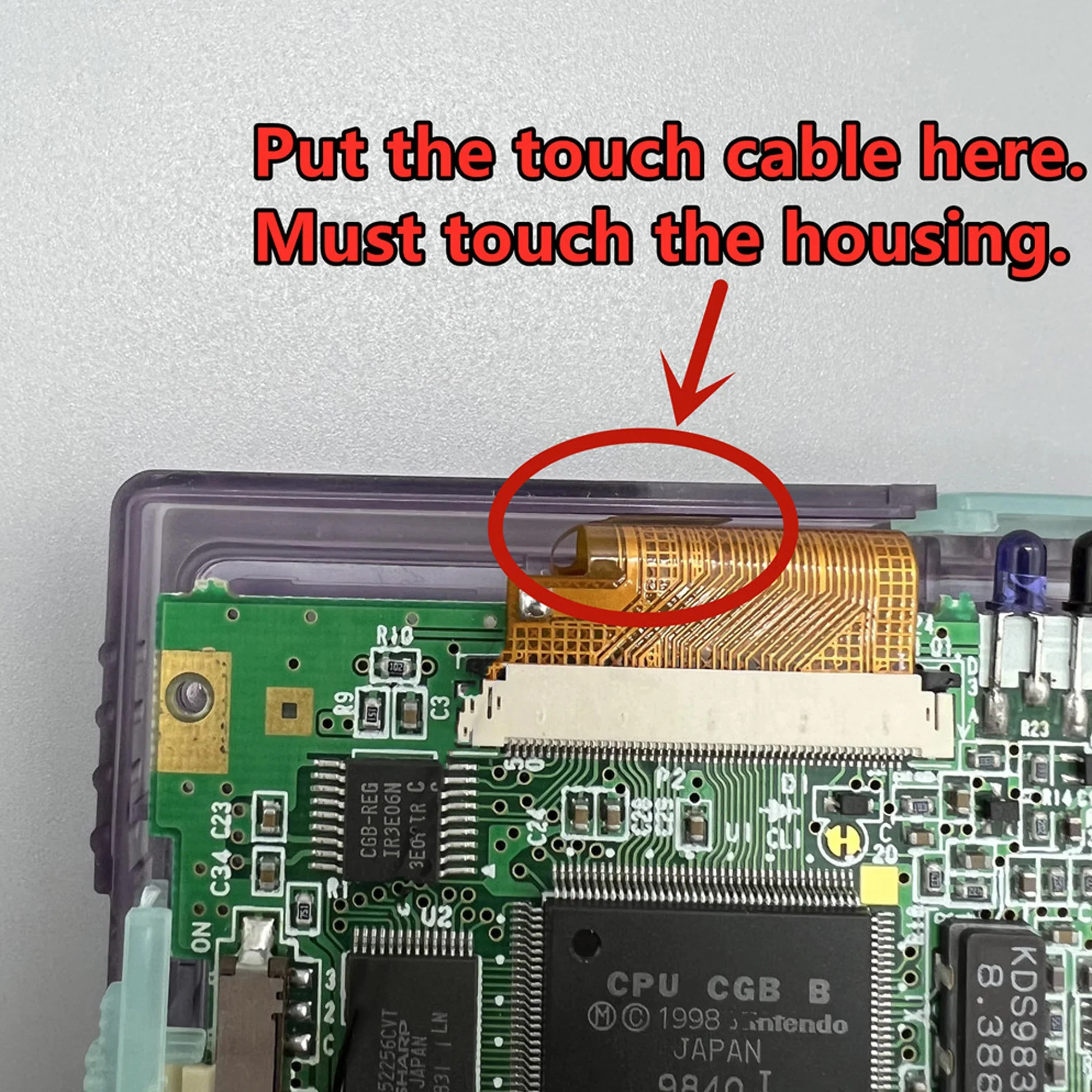 Game Boy Color 2.6" IPS High Brightness Backlight LCD Kit - Image 7