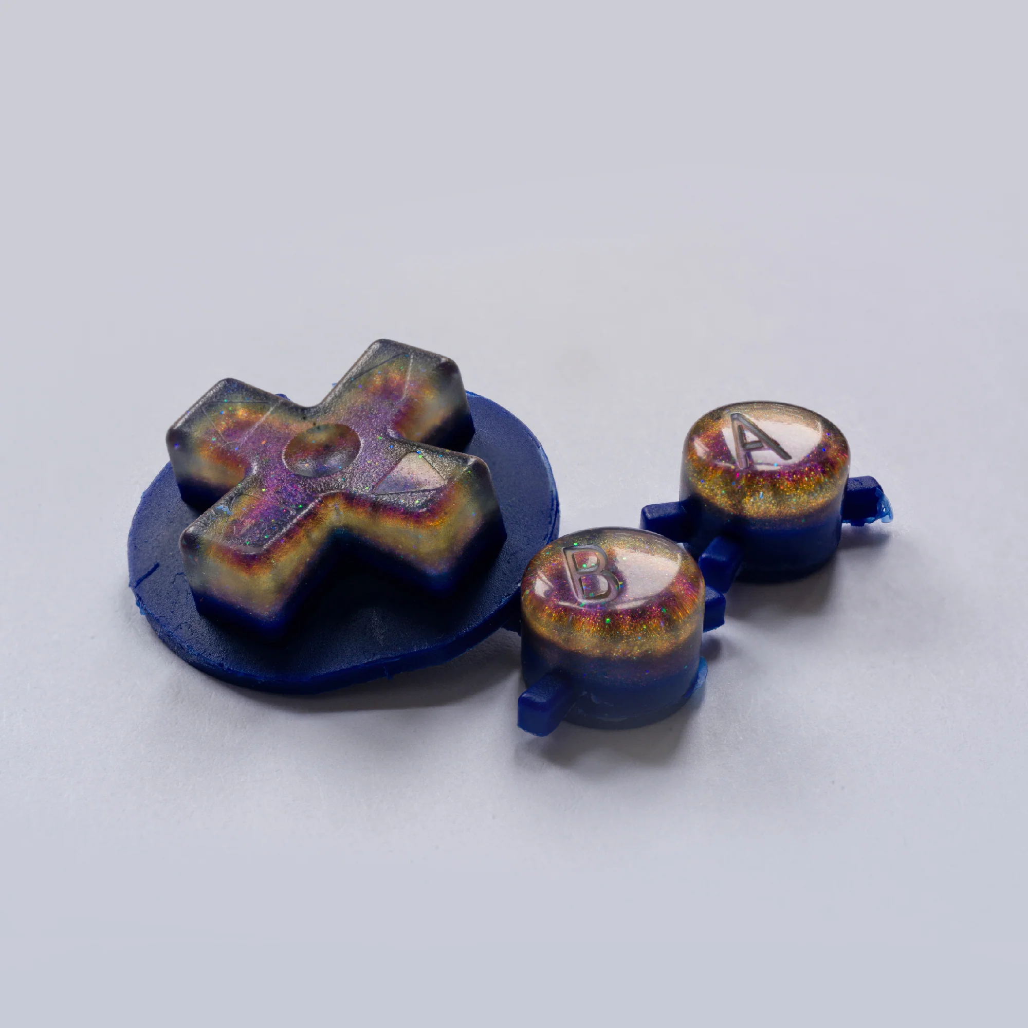 Game Boy Color Custom Cosmic Blue Buttons