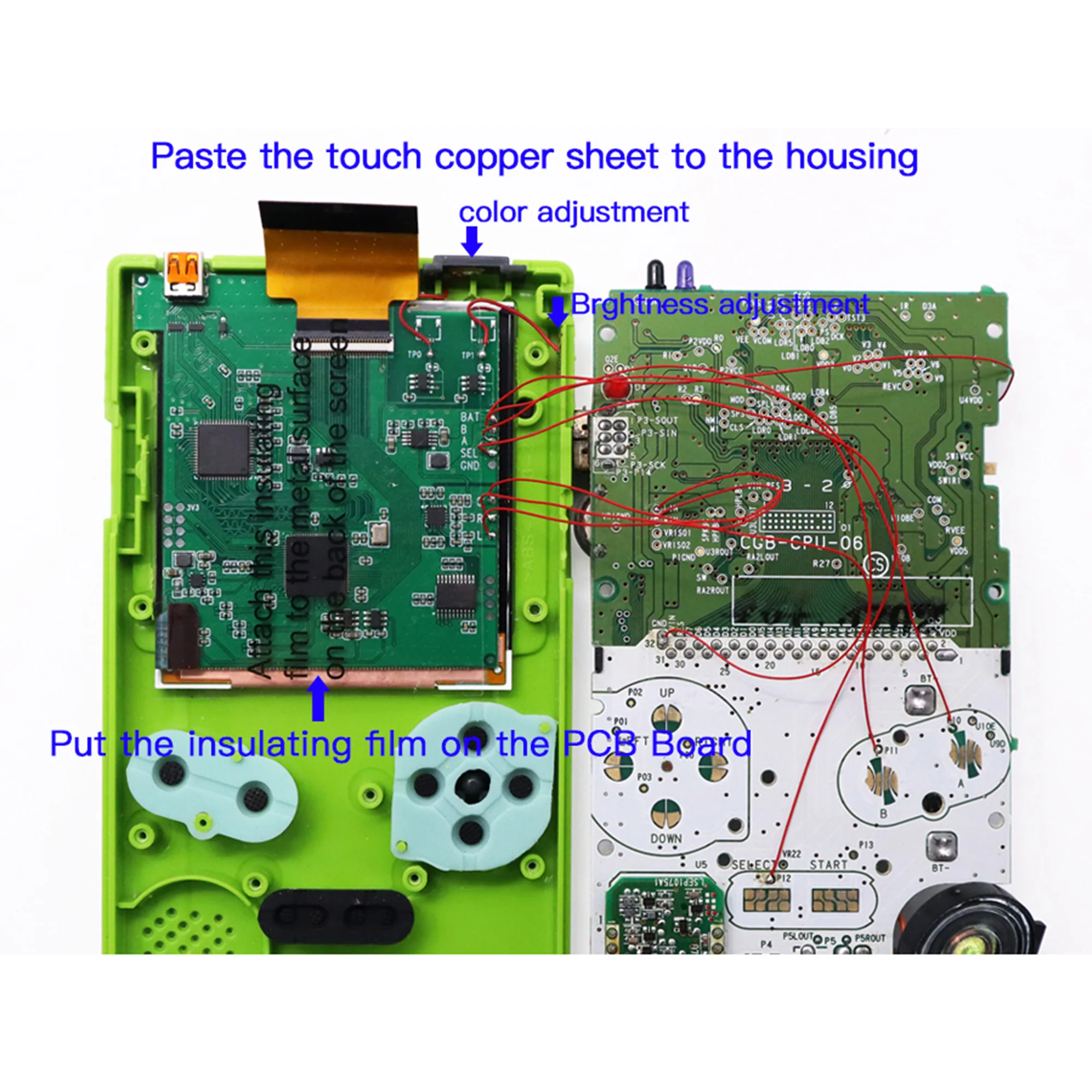 Game Boy Color IPS Backlight TV Version HDMI Out Mod - Hispeedido - Image 9