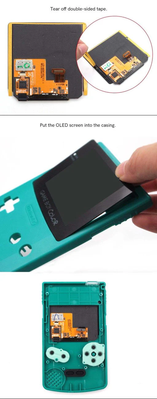 Game Boy Color OLED Backlight Kit with Touch Screen - Hispeedido - Image 4