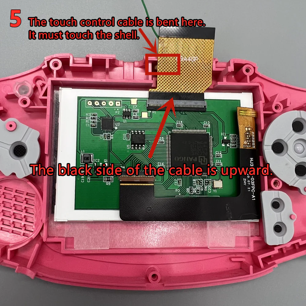 GBA Game Boy Advance No Cut IPS Backlight Mod Kit - Image 7