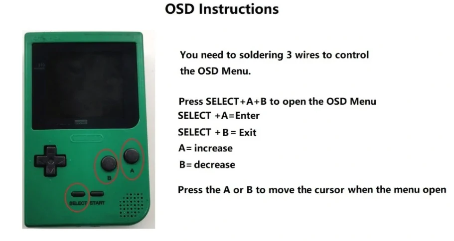 Game Boy Pocket OSD Backlight Mod Kit - Hispeedido - Image 3