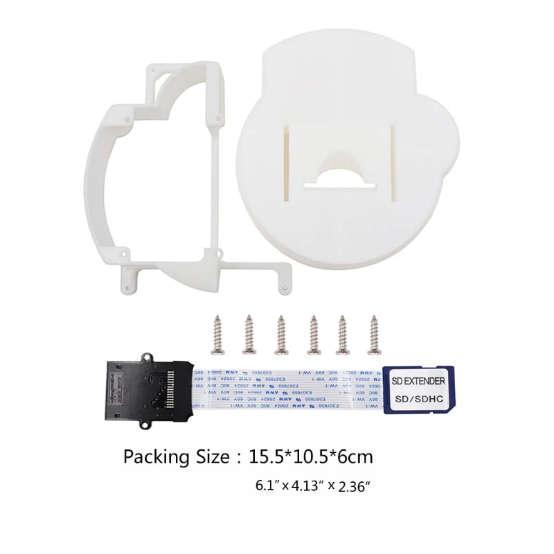 GC Loader 3D Printed Mount Kit with SD Extension Cable for GameCube - Image 3
