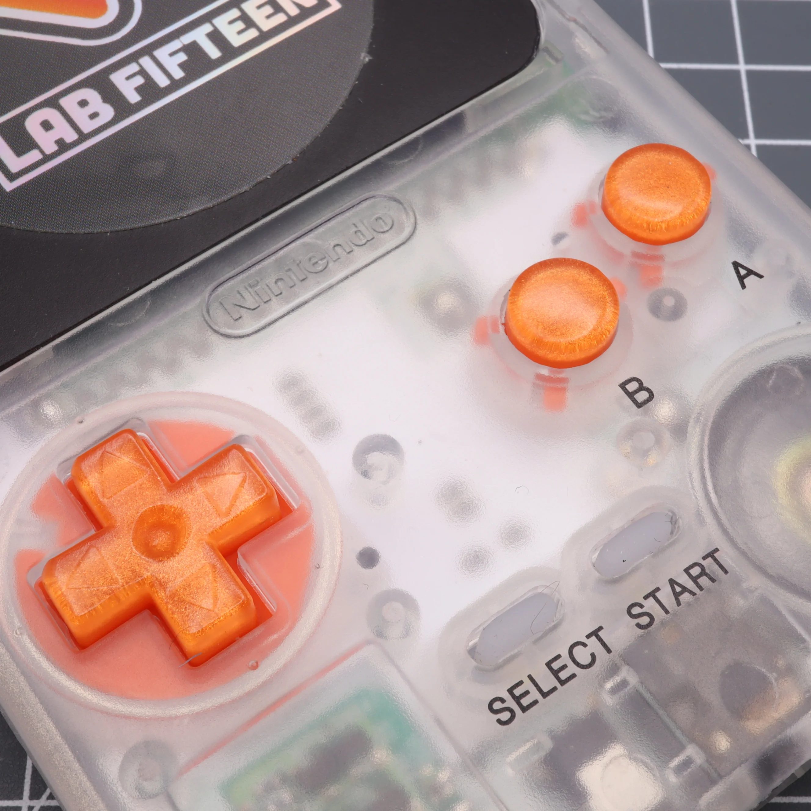 Game Boy Pocket Custom Orange Candy Buttons - Image 4