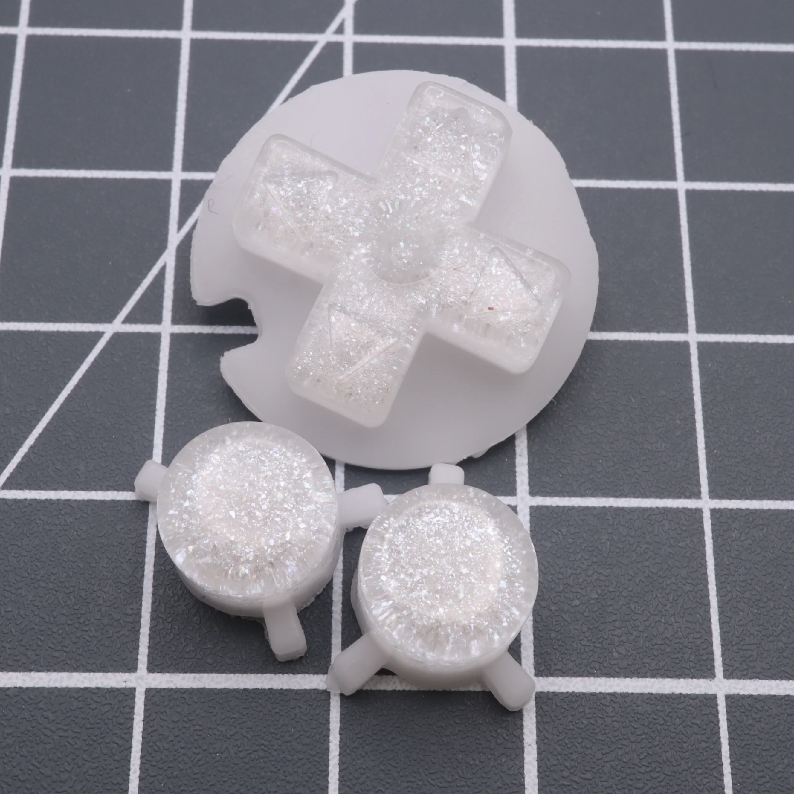 Game Boy Pocket Custom Pearl White Buttons