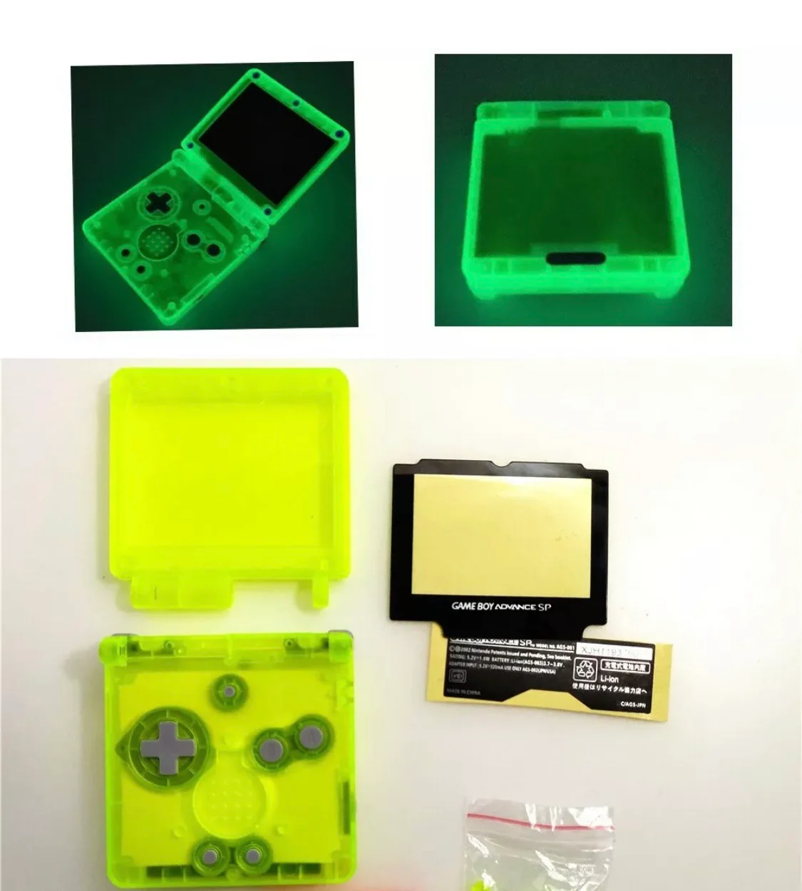 Nintendo Game Boy Advance SP Clear Housing/Shell - Image 11