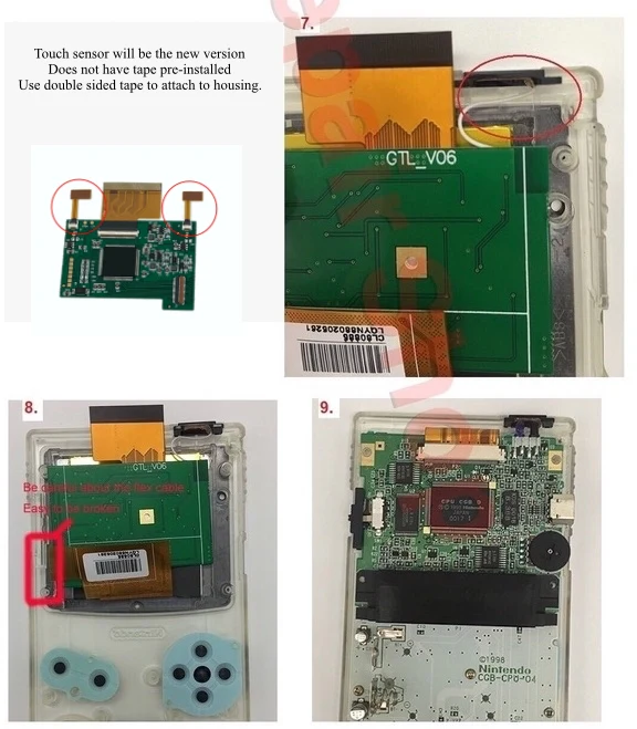 Nintendo Game Boy Color TFT Drop-in Backlight Mod with Color Palettes - Hispeedido - Image 5